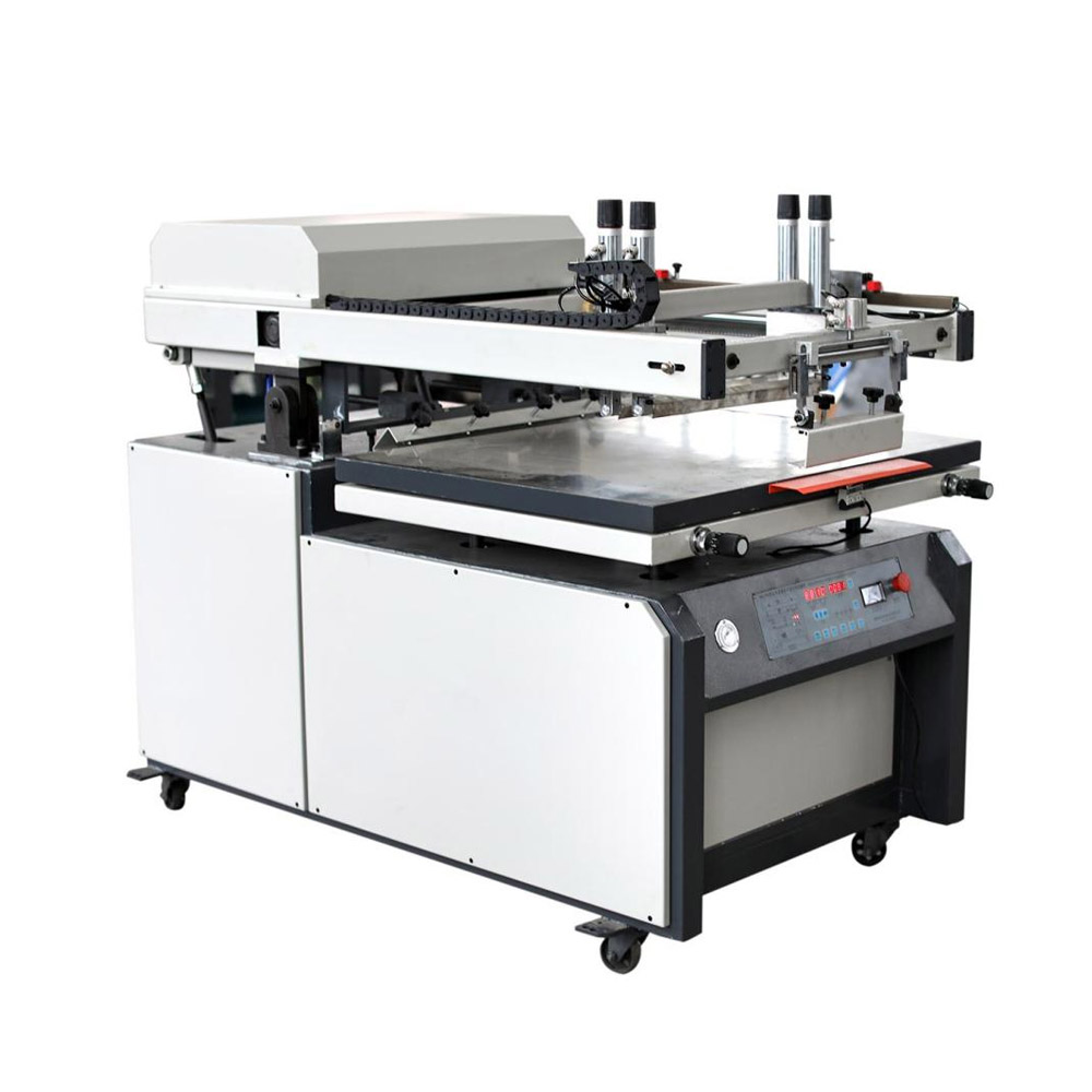 MX-6090C Halfautomatische schuine arm zeefdrukmachine